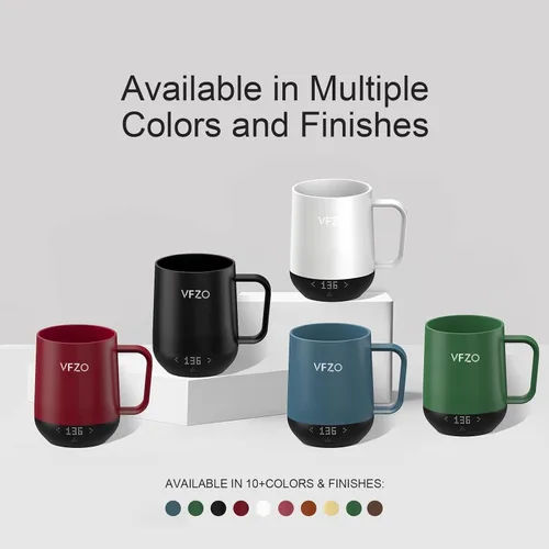 Miniatura 4 de Taza inteligente con control de temperatura, taza de café autocalentable con pantalla LED, vida útil de la batería de 180 minutos - Calienta hasta
