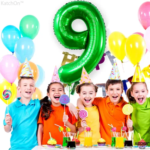 Miniatura 563 de KatchOn, Globo grande azul número 2 de 40 pulgadas Decoraciones de cumpleaños de Baby Shark para niño de 2 años Globo azul número 2 Globo