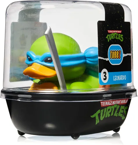 Miniatura 2 de TUBBZ First Edition Leonardo Figura coleccionable de pato de goma de vinilo – Producto oficial de las Tortugas Ninja Mutantes Adolescentes – TV