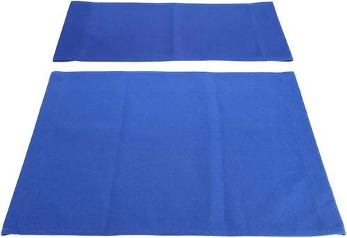 Miniatura 9 de Haofy Lona de repuesto para silla de director, 1 juego de lona de repuesto para asiento y respaldo, protector de taburete de lona para silla de Azul