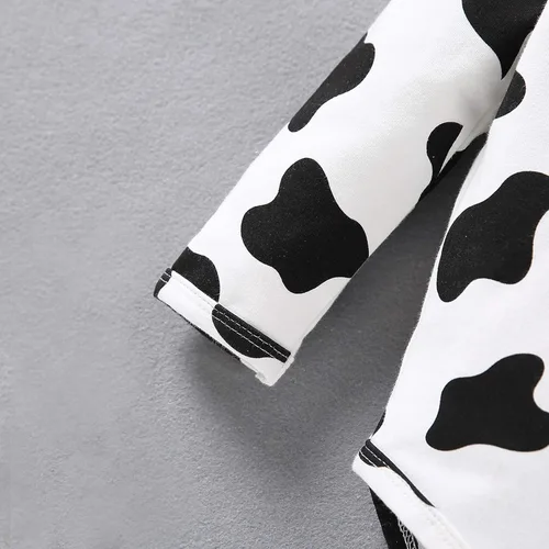 Miniatura 8 de Enterizo de manga larga para bebé overol de manga larga con estampado de vaca lechera ropa con capucha