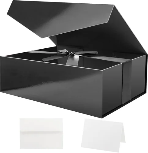 Miniatura 10 de HAPPY POTATO Caja de regalo grande con tapa y cinta, caja de propuesta de padrino, caja de regalo magnética para regalos