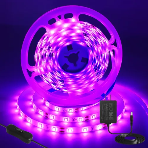 Miniatura 18 de Resistente al agua IP65, tira de luz LED flexible impermeable de 12 V, tiras de luz LED cortables de 16.4 pies, 300 unidades de cadena de Blanco