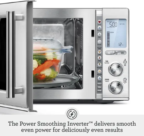 Miniatura 4 de Breville BMO850BSS Horno de Microondas de Encimera Smooth Wave, Acero Inoxidable Cepillado