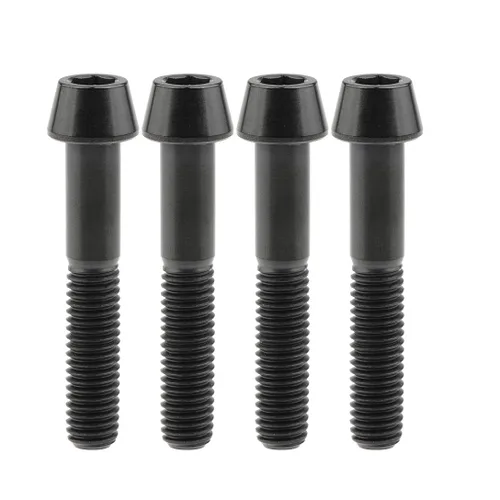 Miniatura 77 de Tornillos de titanio Ti M8 x15 20 25 30 35 40 45 50 60 2.756 in 0.049 in de paso hexagonal Allen Tornillos de cabeza hueca paquete de 4