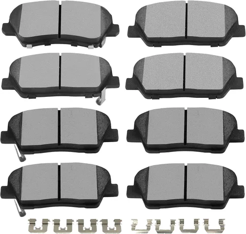 Miniatura 13 de SCITOO Juego de pastillas de freno de cerámica delanteras y traseras D726 D729 para Chevy Blazer 97-05, Chevy S10 98-04, GMC Jimmy 97-05, GMC Sonoma