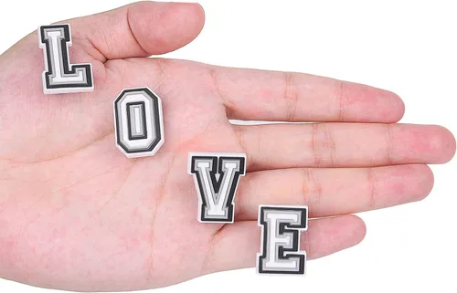 Miniatura 4 de Dijes de letras para zapatos, dijes de zapatos para adultos, decoración de zapatos para niños y niñas