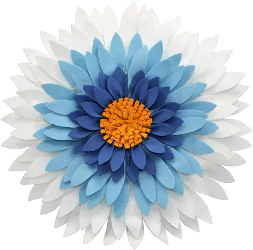 Miniatura 19 de Almohada decorativa 3D de flores de margarita, manta de girasol de 14.5 x 13 pulgadas, decoración redonda para el hogar para sofá y cama