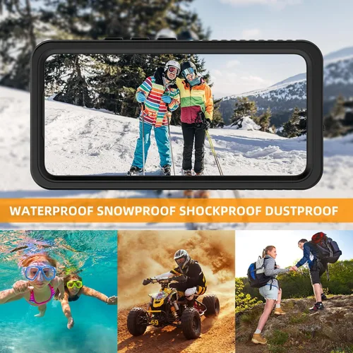 Miniatura 7 de YMCCOOL Funda impermeable para Samsung Galaxy S22, con protector de pantalla sensible integrado a prueba de golpes, resistente a prueba de golpes