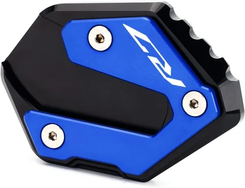 Miniatura 3 de Modeer Para YZF R7 2021-2023 2024 2025 extensión de soporte lateral de motocicleta Ampliar placa Pad yzf r7 yzfr7 r 7 Accesorios Color Azul