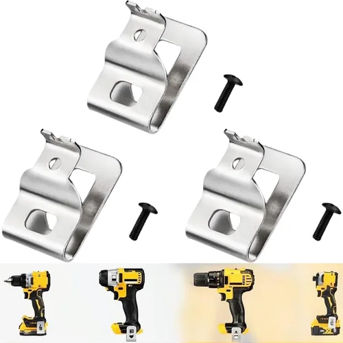Miniatura 6 de N268241 N086039 (6 unidades) Juego de clips de herramientas de taladro de acero inoxidable con tornillos compatibles con herramientas eléctricas
