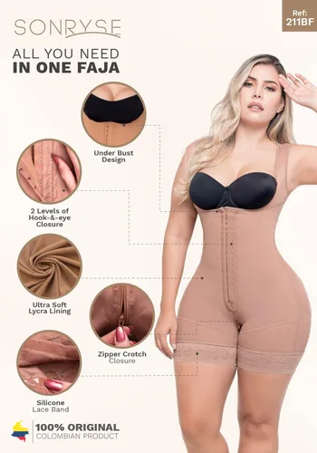 Miniatura 7 de Sonryse Fajas Colombianas Postparto BBL Stage 2 Post Surgical Compression Garments for Women