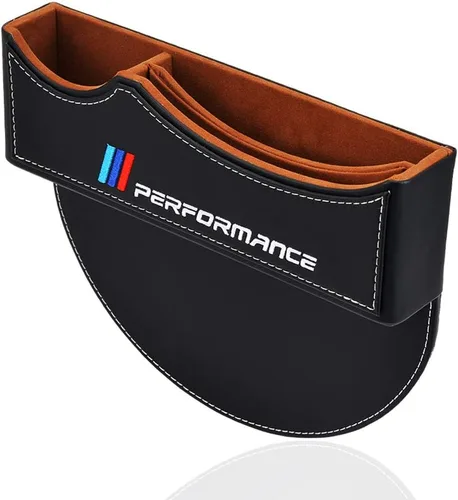 Miniatura 5 de Caja de almacenamiento, relleno de espacio para asiento, organizador de consola, bolsillo para automóvil, receptor de asiento, caja de Negro