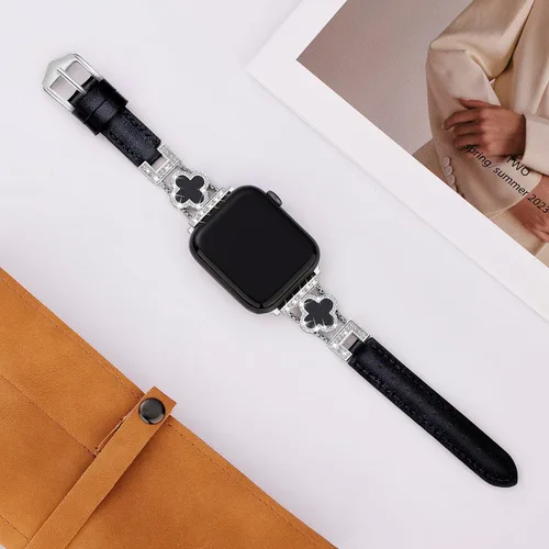 Miniatura 3 de Correa de cuero compatible con Apple Watch de 1.496 pulgadas, 1.575 pulgadas, 1.614 pulgadas, 1.654 pulgadas, Series 10 9 8 SE 7 6 5 4 3 2 1 1
