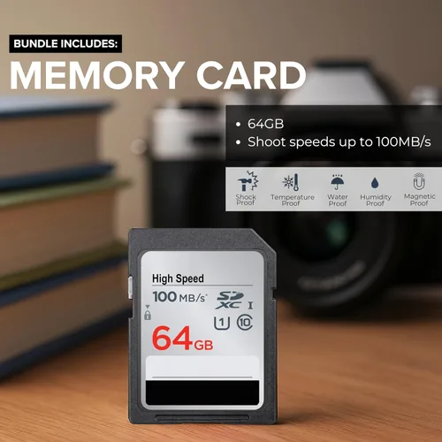 Miniatura 4 de Canon PowerShot SX740 HS Cámara digital (negro) Paquete de 5 piezas, incluye tarjeta de memoria SD de 64 GB + estuche de punto y disparo + batería