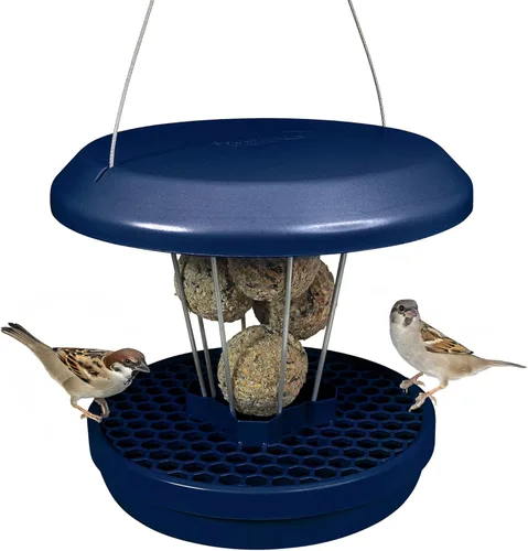 Miniatura 22 de SWISSINNO Comedero para pájaros – Comedero colgante para pájaros sin desorden para exteriores – Smart Birds Davos a prueba de derrames, cardenales