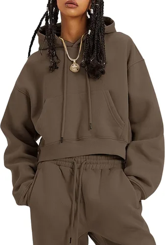 Miniatura 97 de Kissonic Conjunto deportivo de forro polar para mujer, 2 piezas, sudadera con capucha y pantalones deportivos