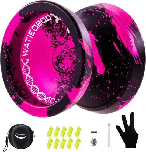 Miniatura 8 de WATIEOBOO C130 yoyo Profesional Sensible Yoyo Rodamiento para Principiantes Rodamiento No Sensible de Dedo Girar Yoyos Truco Yoyo Pro yoyos