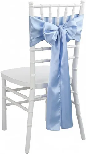 Miniatura 7 de Bandas de satén para silla, lazos para silla, sillas con lazo para decoración de bodas, banquetes y fiestas (10, negro)