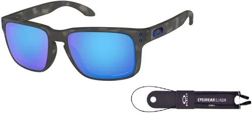 Oakley Holbrook OO9102 - Gafas de sol para hombre + correa de paquete + paquete con kit de gafas iWear de diseñador, Claro