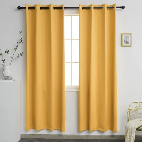Miniatura 18 de YGO - Cortinas verdes de 183 cm de ancho por 213 cm de largo para dormitorio - Cortinas opacas con ojales en la parte superior, extra anchas