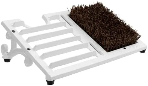 MyGift - Cepillo raspador para botas de exterior, resistente de hierro fundido, alfombrilla limpiadora de zapatos, cepillo de zapatos vintage