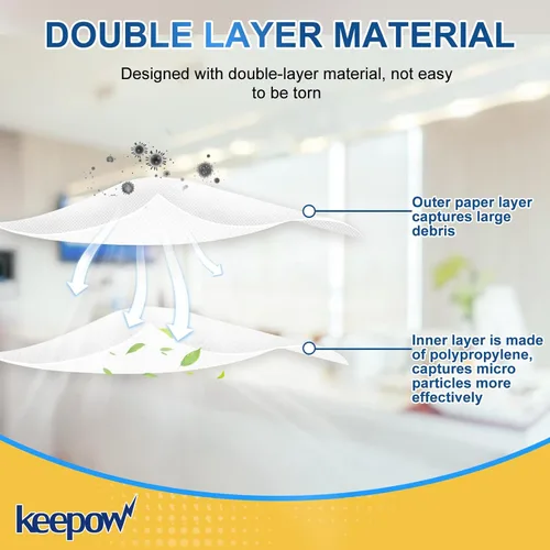 Miniatura 4 de KEEPOW Bolsas de vacío de 4 galones de repuesto compatibles con Vacmaster de 4 galones para aspiradora húmeda/seca VF408, VF408B, VF410P, parte #