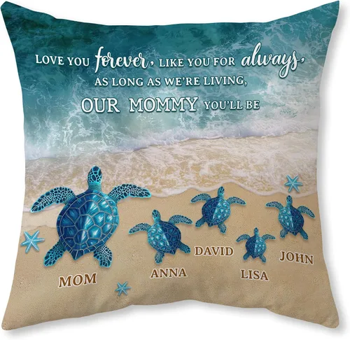 Miniatura 17 de Hyturtle Almohada personalizada para mi hijo – Regalos de mamá a hijo adulto – Regalos inspiradores en cumpleaños – Regalos de graduación