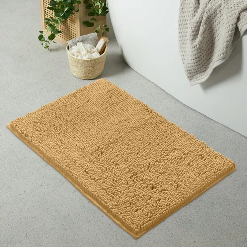 Miniatura 144 de LuxUrux Tapete de microfibra afelpada, de felpilla extrasuave, pelo largo de 1 pulgada, muy absorbente, para baño o ducha, lavar y secar a máquina