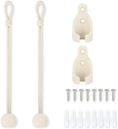Miniatura 10 de Coolaroo - Kit de amarre de persianas enrollables para exteriores Coolaroo, persianas enrollables para exteriores e interiores y cubiertas de Marrón