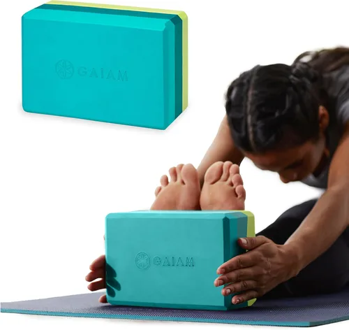 Miniatura 14 de Gaiam Yoga Block - Supportive Latex-Free Eva Foam - Soft Non-Slip Surface with Beveled Edges for Yoga, Pilates, Meditation Menta cool
