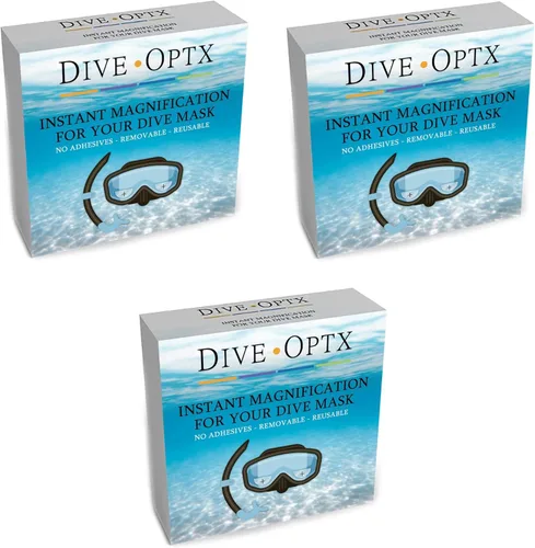 Miniatura 6 de Calabria Hydrotac Dive OPTX 20/20 - Lentes bifocales adhesivas utilizadas para máscaras de buceo y gafas de buceo con aumento y pegatinas bifocales