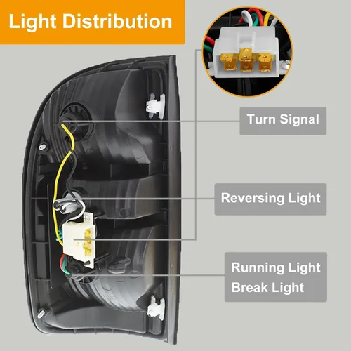 Miniatura 3 de AUTOXBERT Tacoma - Luz trasera compatible con Toyota Tacoma 2001-2004 2001 2002 2003 2004 luces traseras del lado del conductor y del pasajero