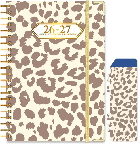 Miniatura 15 de 2026-2027 Planner, Jul.2026-Jun.2027 Planner Weekly and Monthly 6.25"x8.5" with Page Tabs, Calendar Hardcover with Inner Pocket, Elastic Band