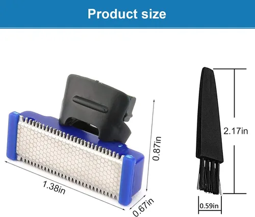 Miniatura 2 de LinMei Cabezal de repuesto para maquinilla de afeitar compatible con micro toques Gen 1 Solo Trimmer Head Hybrid Shaver cuchillas de repuesto