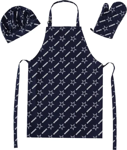 Miniatura 8 de Northwest NFL unisex-adult 3-piece Apron, Oven Mitt and Chef Hat Set