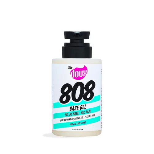 Miniatura 2 de The Doux 808 Gel definidor de rizos base para cabello natural, gel de peinado de fijación media con miel, aloe y raíz de malvavisco, potenciador
