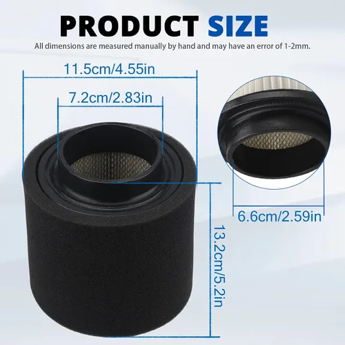 Miniatura 2 de 0452306 1253355 Pieza de filtro de aire para Polaris Phoenix 200 2005-2023 Hawkeye 300 2006-2011 Trailblazer 250 2001-2006 Sportsman 300 2008-2010