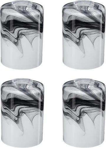 Miniatura 12 de Paquete de 3 pantallas cilíndricas de vidrio para aplique de pared, mini lámpara colgante de ventilador de techo, luz con accesorio de 1.65