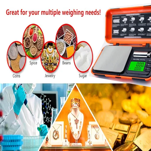 Miniatura 4 de Báscula digital de bolsillo de precisión de 7.05 oz/0.00 oz con pesos Cal de 1.76 oz, pantalla LCD, escala digital de gramos y onzas, mini báscula