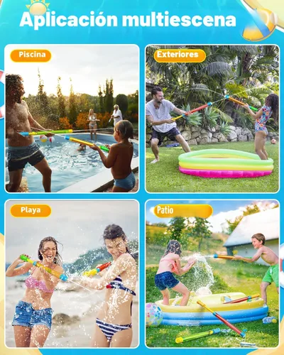 Miniatura 6 de Pistola de agua para niños y adultos: disparar hasta 40 pies - Pistolas de agua Super Blaster al aire libre para niños de 3-4-5-8-12 años
