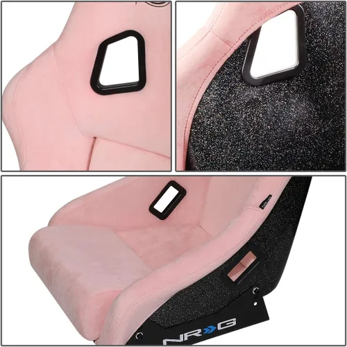 Miniatura 6 de NRG Innovations NRG-FRP-303PK-PRISMA Asiento universal de carreras tipo bucket con respaldo fijo para arneses de 5 puntos, tamaño M