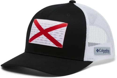Miniatura 879 de Columbia - Gorra de malla con bandera con árboles unisex para adultos, corona alta