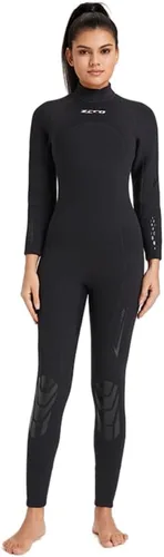 Miniatura 7 de ZCCO Traje de neopreno de 0.118 pulgadas (0.118 in) de cuerpo completo de manga larga con cremallera en la espalda, traje térmico para deportes