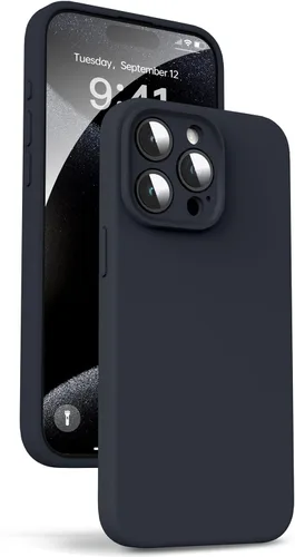 Miniatura 140 de Supdeal Funda de silicona líquida para iPhone 12 Pro Max, [protección de cámara] [antihuellas dactilares] [carga inalámbrica] Funda protectora de 4