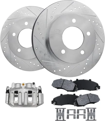 Miniatura 89 de Detroit Axle - 4 rotores de freno para Chevrolet Cruze 2014 2015 [modelos de motores de gas] Rotores de freno de disco perforados y ranurados