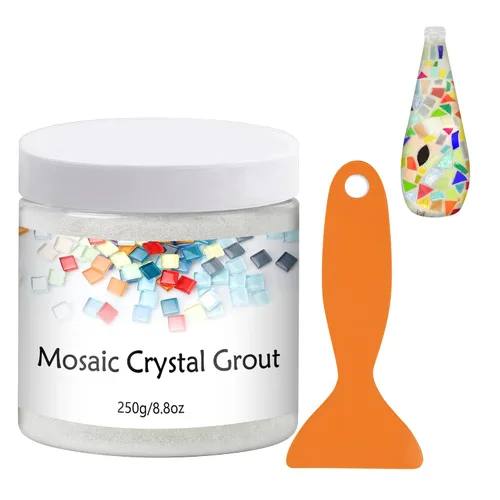 Miniatura 19 de Lechada de mosaico de cristal, herramientas de azulejos de mosaico, accesorios de azulejos de mosaico – Esencial para el empastado hecho a mano