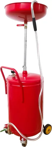 Miniatura 8 de PONO Tanque de drenaje de aceite residual portátil de 18 galones con contenedor de aceite residual de acero, altura de embudo ajustable, cambio