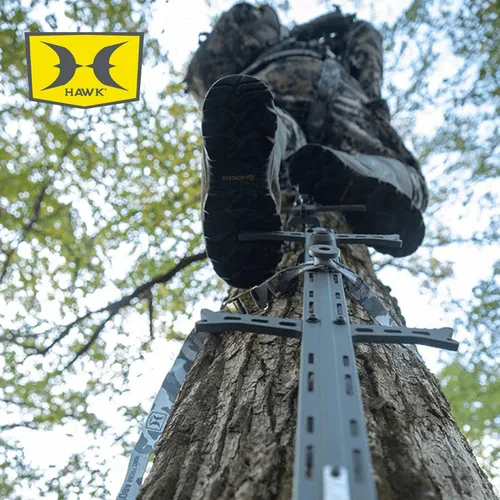 Miniatura 4 de Hawk Bastón de Escalada con Tracción, Equipo de Caza para Escalada de Árboles de 20 Pies con Agarre de Doble Tracción, Accesorios de Caza