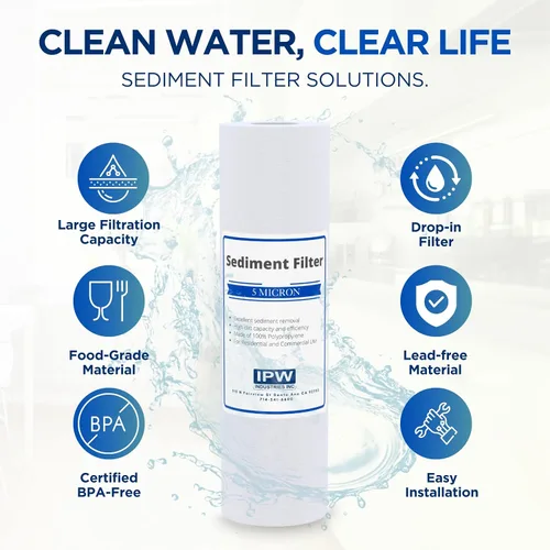 Miniatura 2 de Kit completo de 4 filtros de agua RO para el sistema Krystal Pure KR10, incluye filtro RO de membrana, filtros de bloque de carbono y filtro